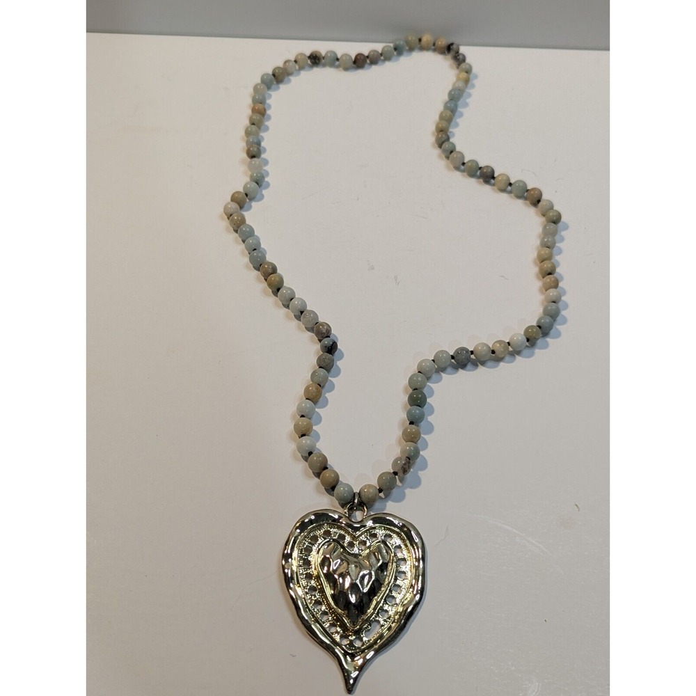 Exaggerated‎ Large Heart Pendant Beaded Necklace Statement Fashion Jewelry